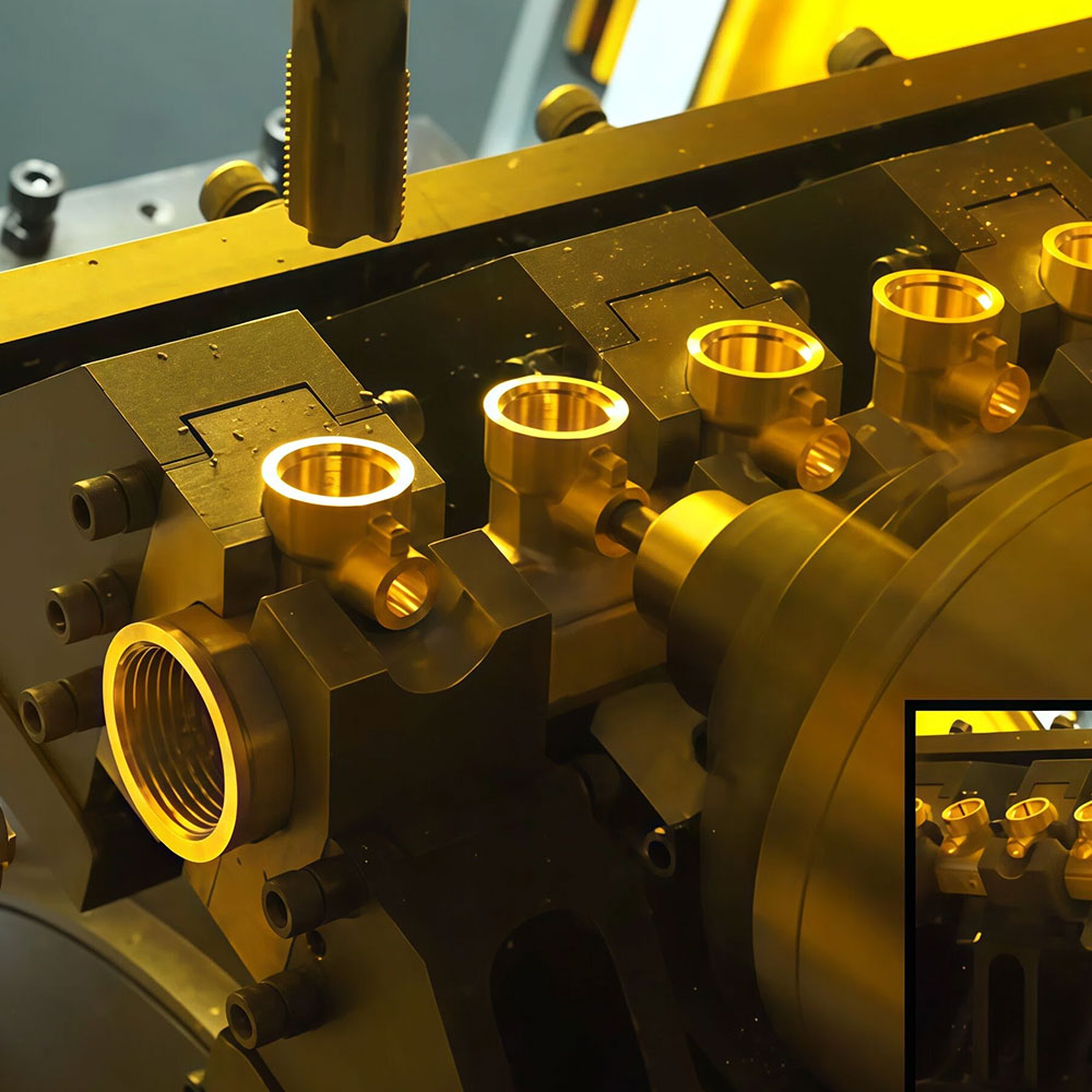 Vertical Rotary Transfer Machine (Vertical Waterwheel Machine): Optimized for 3-8 Way Manifold Machining