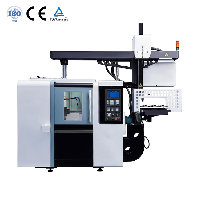 Automated CNC Lathe with Gantry Loading System Integrates machining with automated material handling
